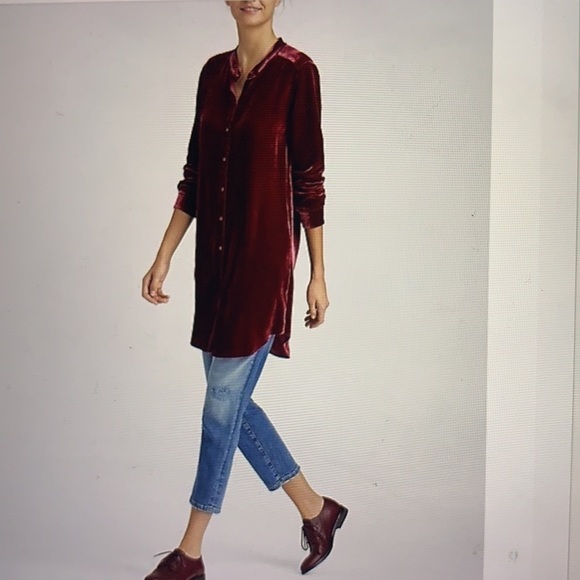 Eileen Fisher Velvet Tunic M - Picture 1 of 11